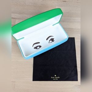 Kate Spade eyeglass case with cleaning cloth